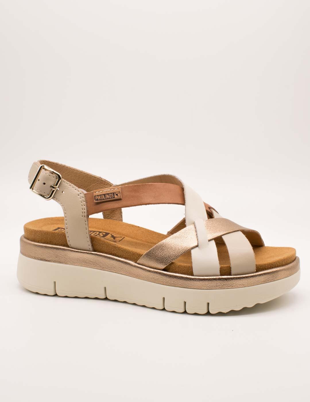 Sandalia Pikolinos W4N-0650C1 Palma Marfil de Mujer