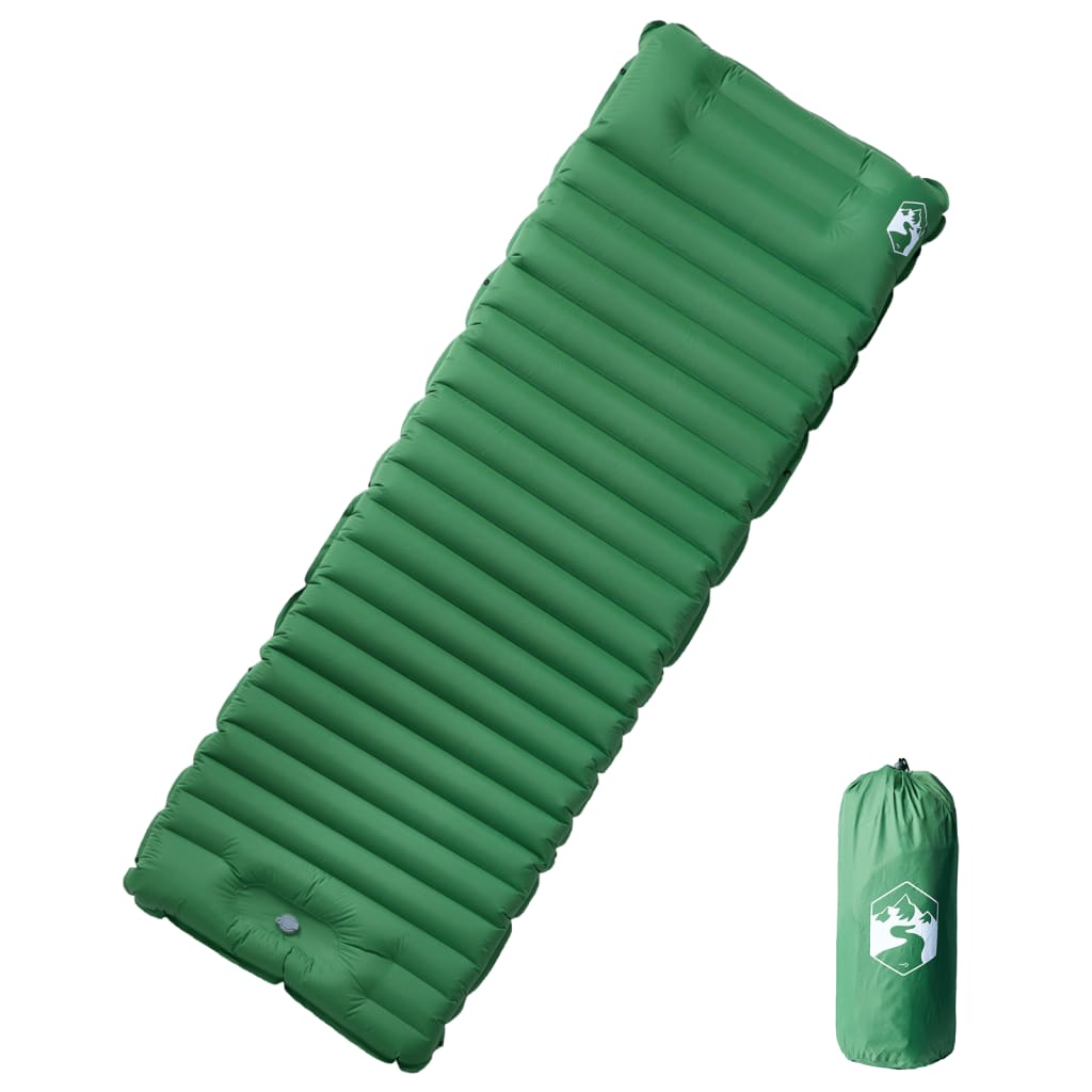 vidaXL Colchón de Camping Autoinflable con Almohada 1 Persona Aire Color Azul marino,  Azul,  orange y mas