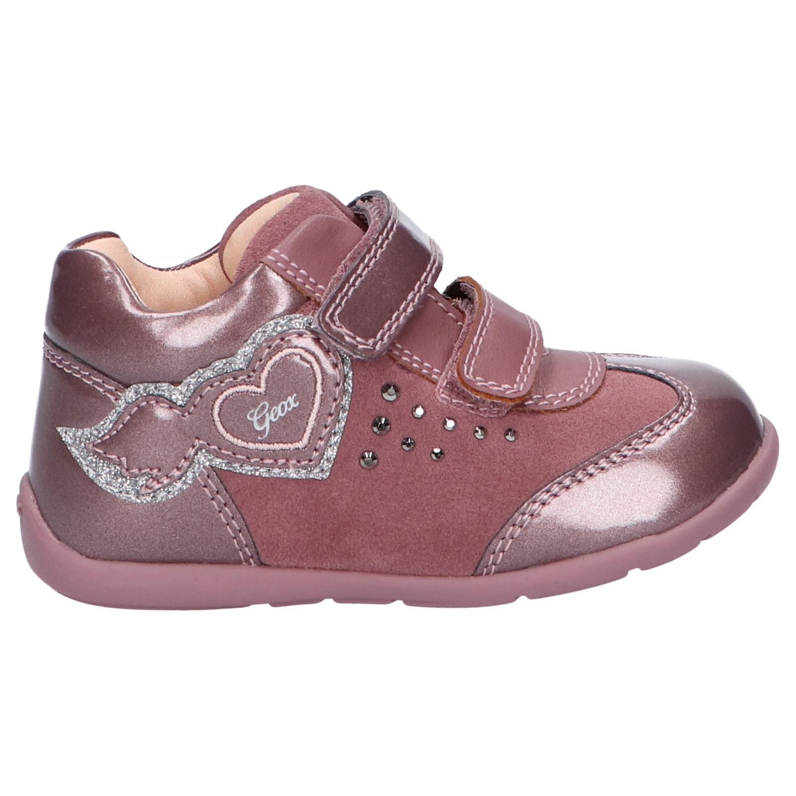 Geox b1651a 022hi b kaytan c8025 rose smoke girls' sneakers