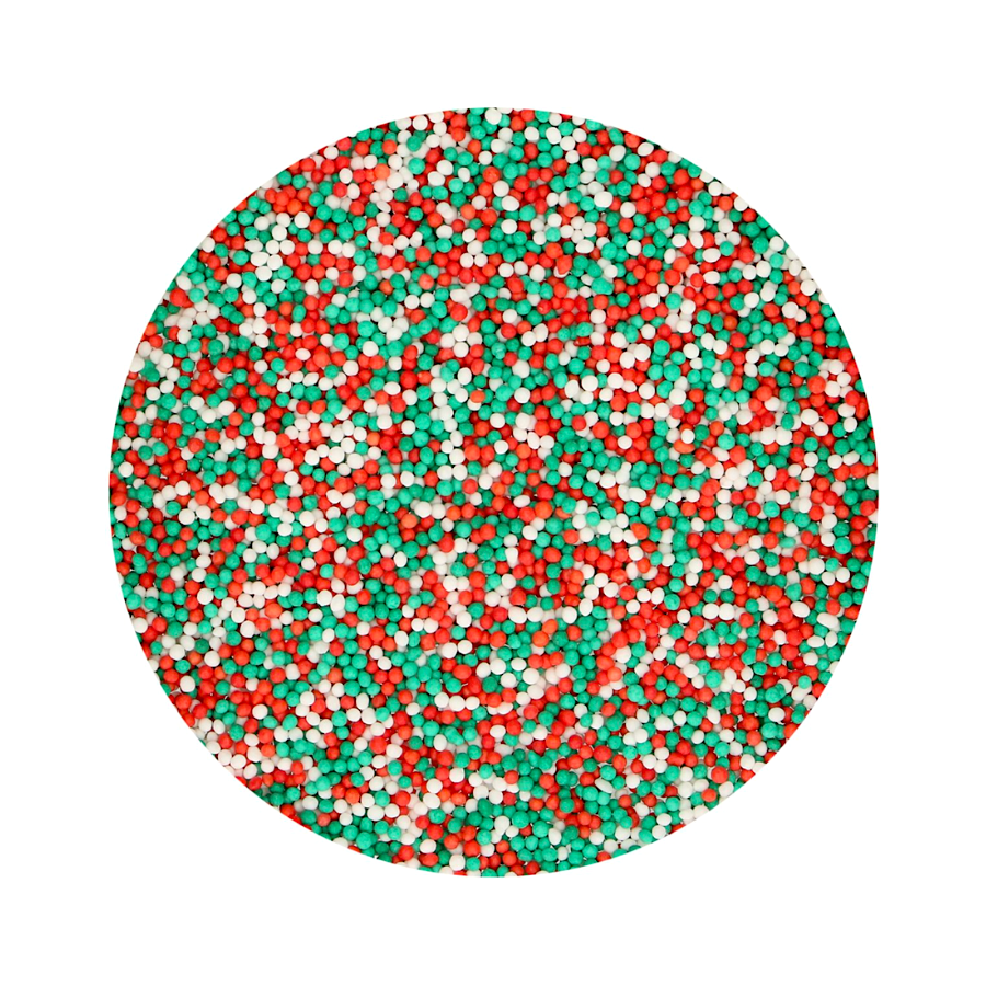 Funcakes Perlas de Azúcar (Nonpareils) Navidad 80 G - Ingredientes Especiales