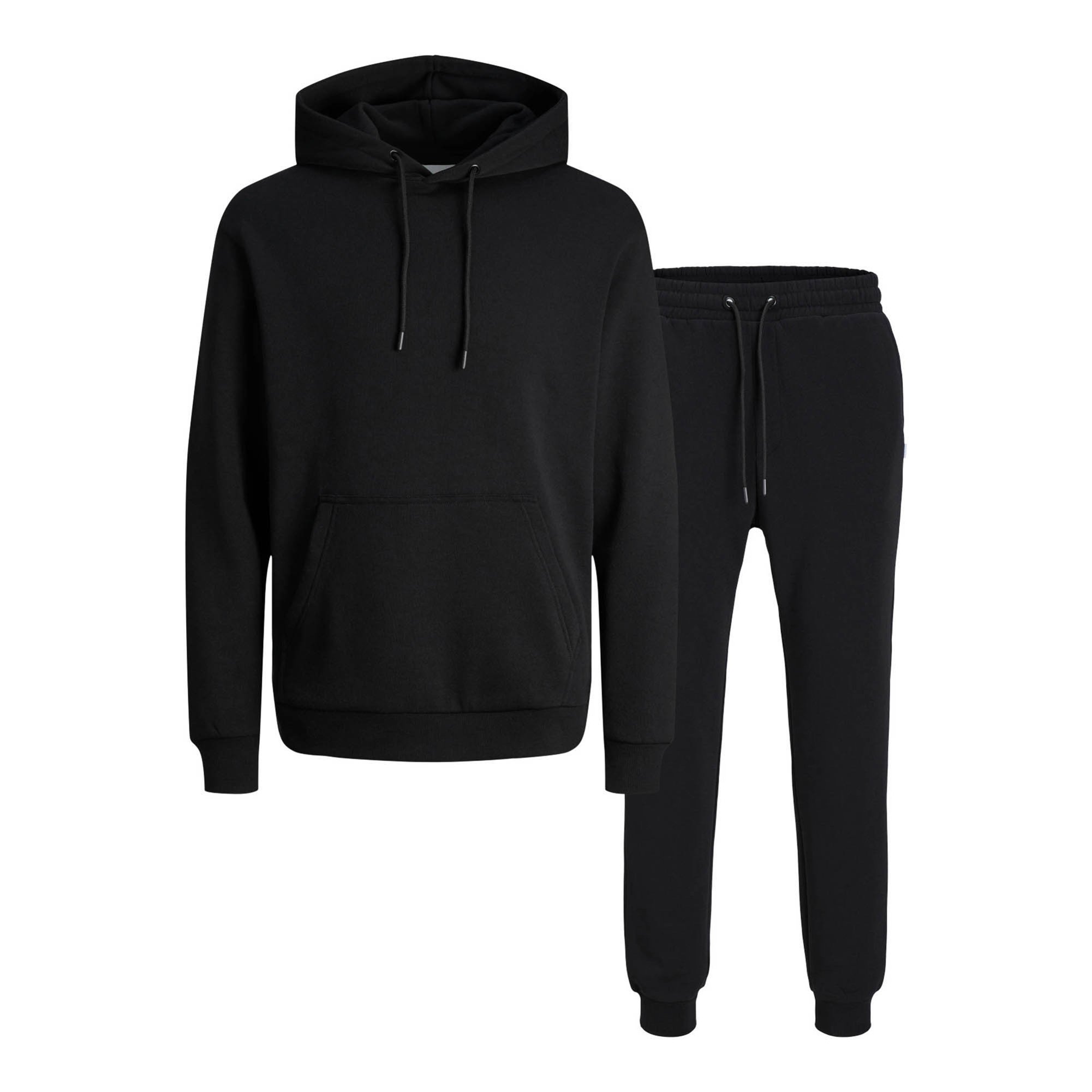 JACK&JONES Conjunto de chándal para hombre - JJEBRDLEY SWEAT HOOD SET, de 2 piezas, pantalón de chándal y sudadera con capucha JJEBRDLEY SWEAT HOOD SET