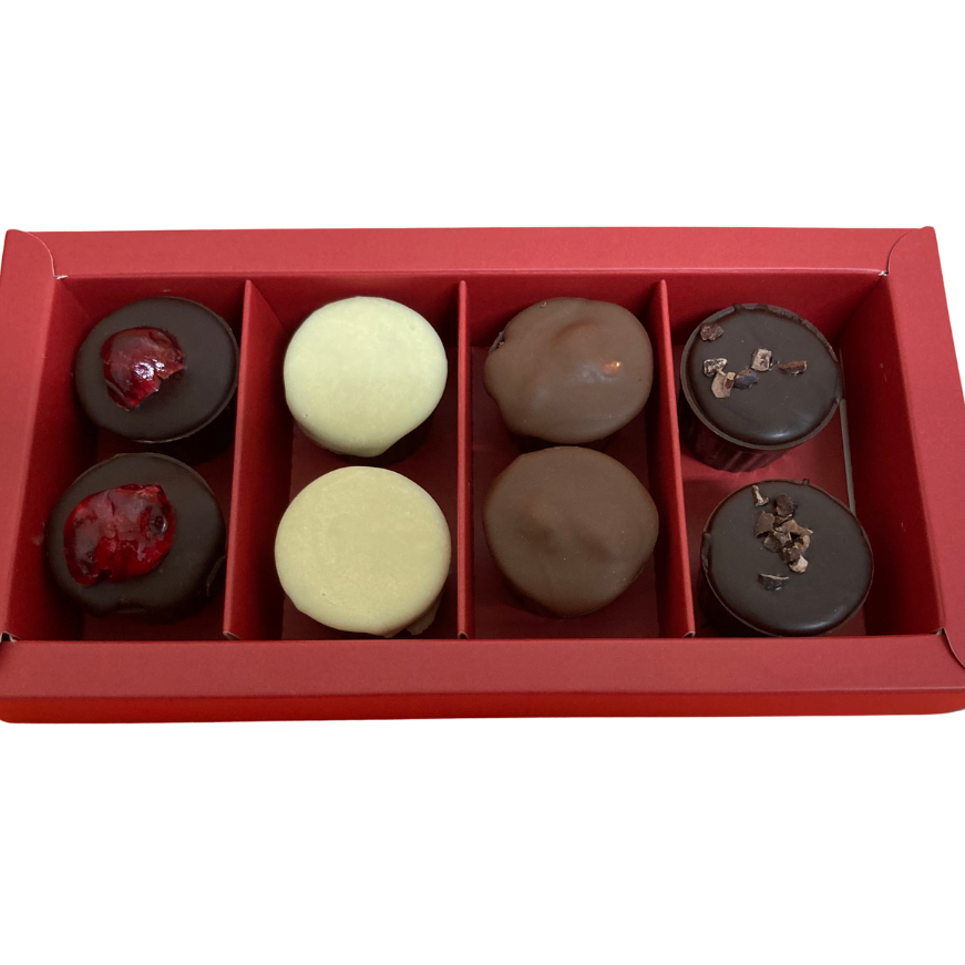 PEÑAQUEL + Tartaletas Variadas de Chocolate + estuche 200 g. + Sin gluten + Apto para vegetarianos + Sin licor