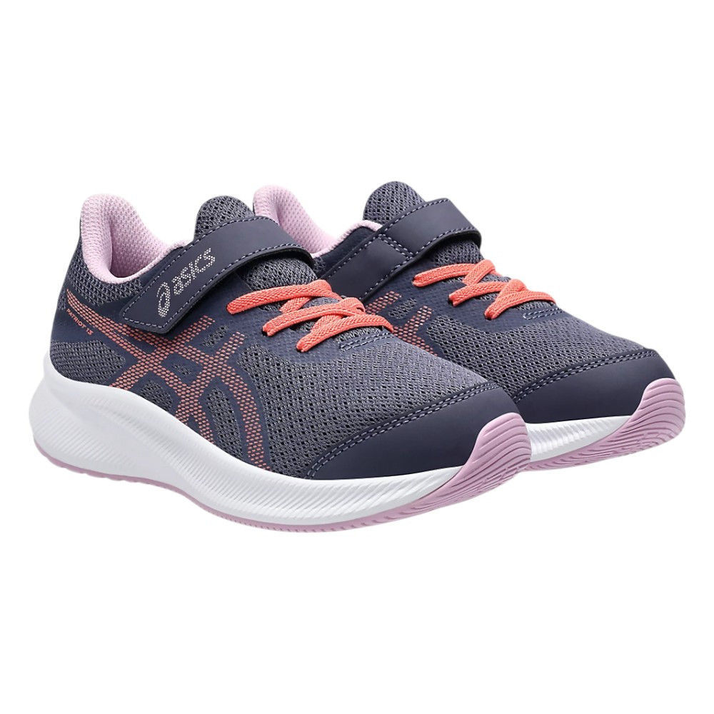 Zapatillas Asics Patriot 13 Ps Azul Indigo Fog Papaya 1014A264-501 Running Niño Niña