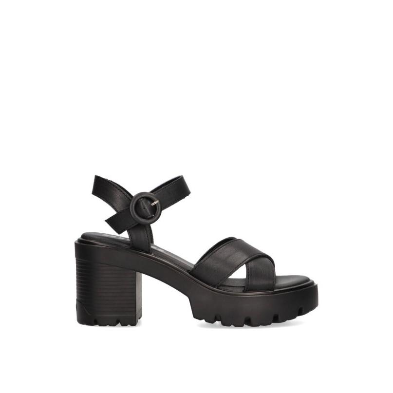 Sandalia Mustang - Mujer - Tacón Alto - Modelo 53335 - Color Negro