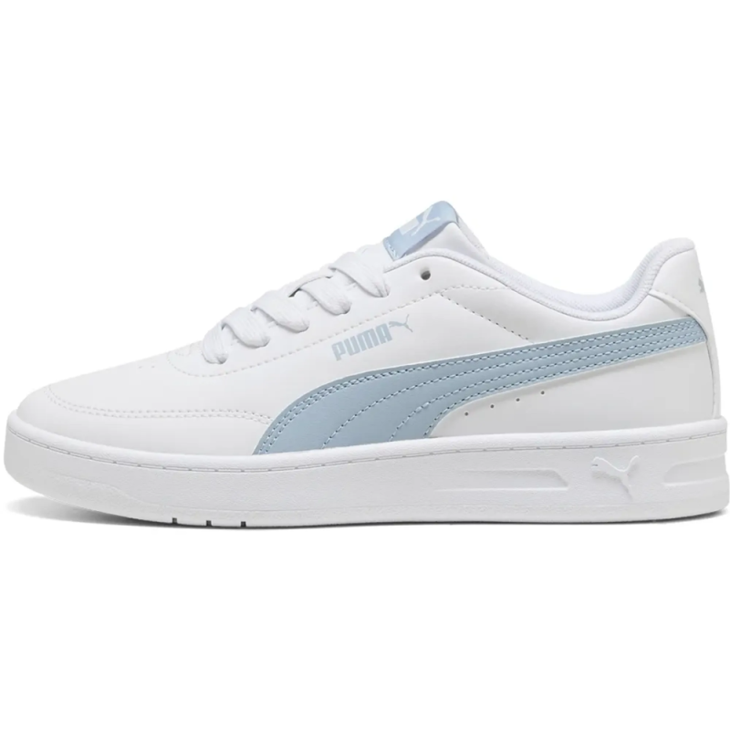 Zapatillas Blancas Puma Court Classic Clean Jr