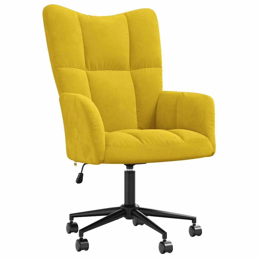 vidaXL Sillón de relax de terciopelo amarillo mostaza