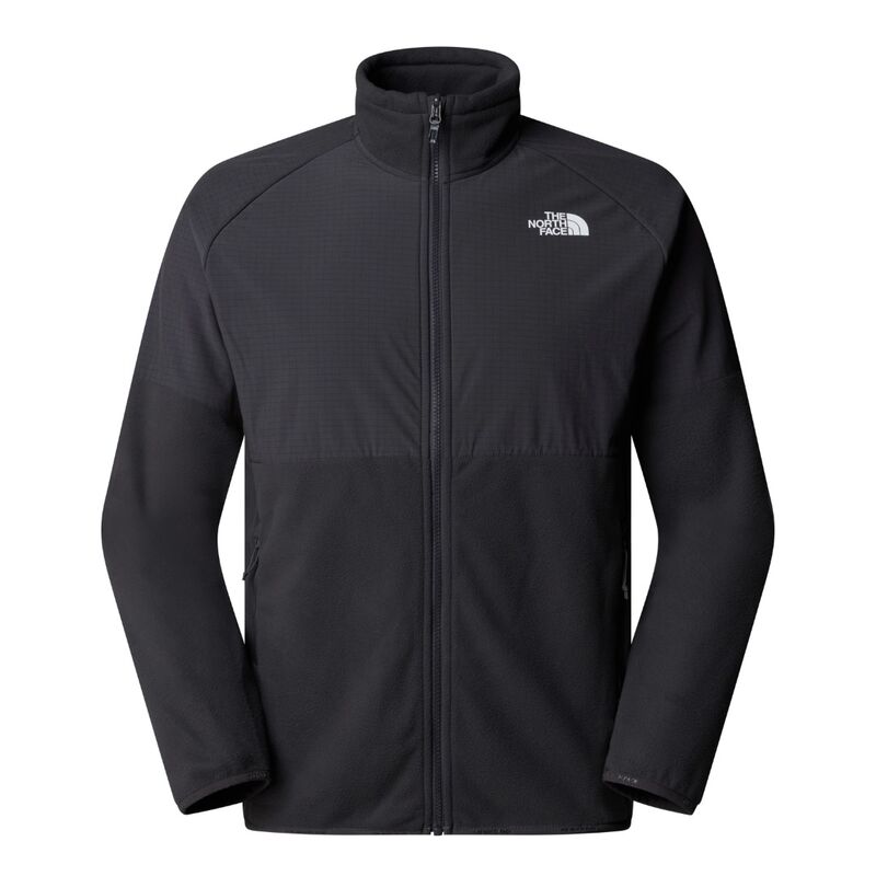 Forro Polar Gris The North Face Glacier Asphalt Grey con Cremallera Integral