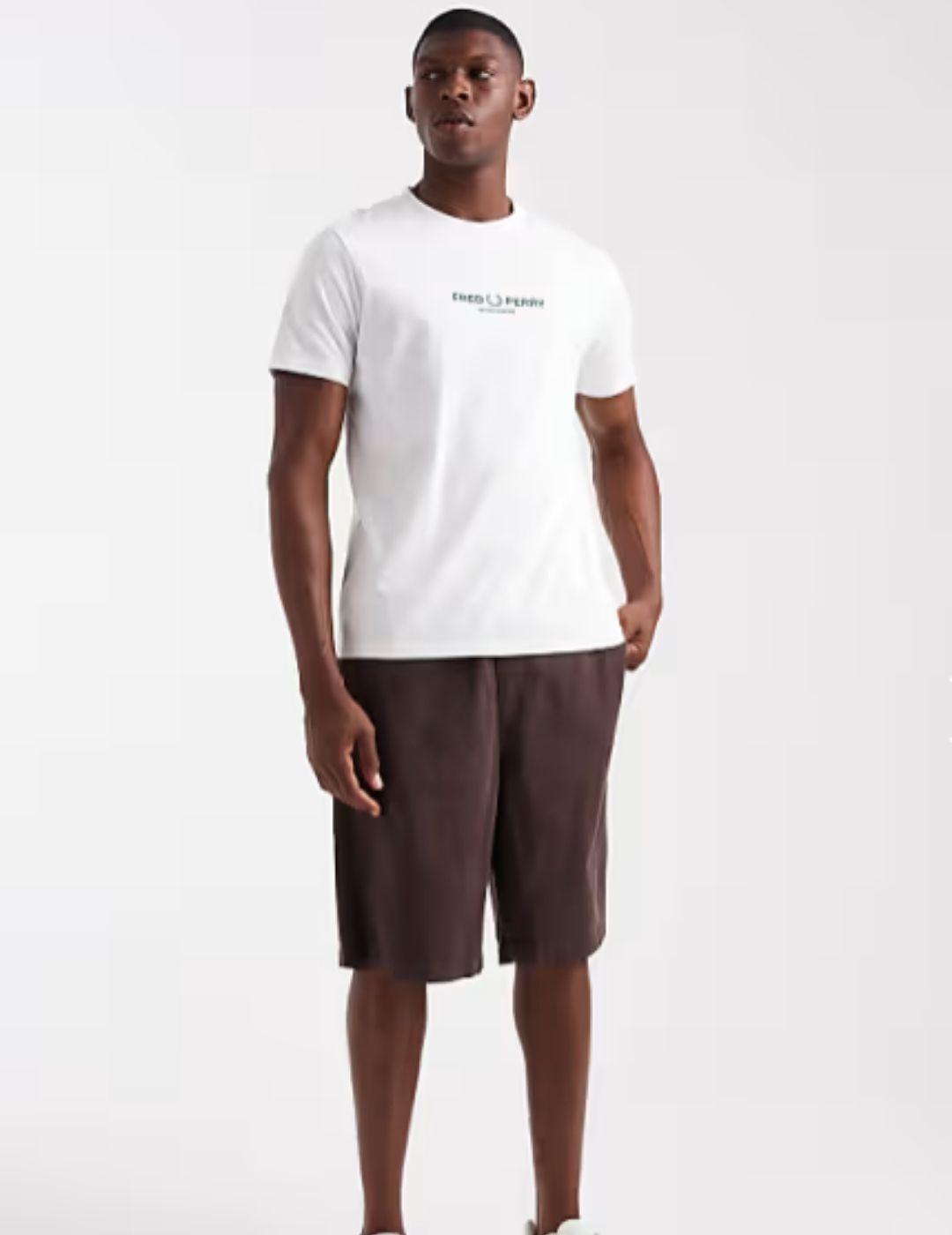 Camiseta Fred Perry sportswear  Blanca Hombre