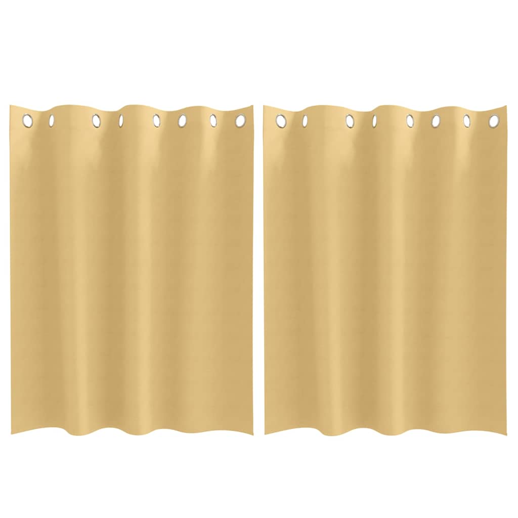 vidaXL Cortinas Opacas con Anillas 2 pcs 140 x 140 cm Poliéster