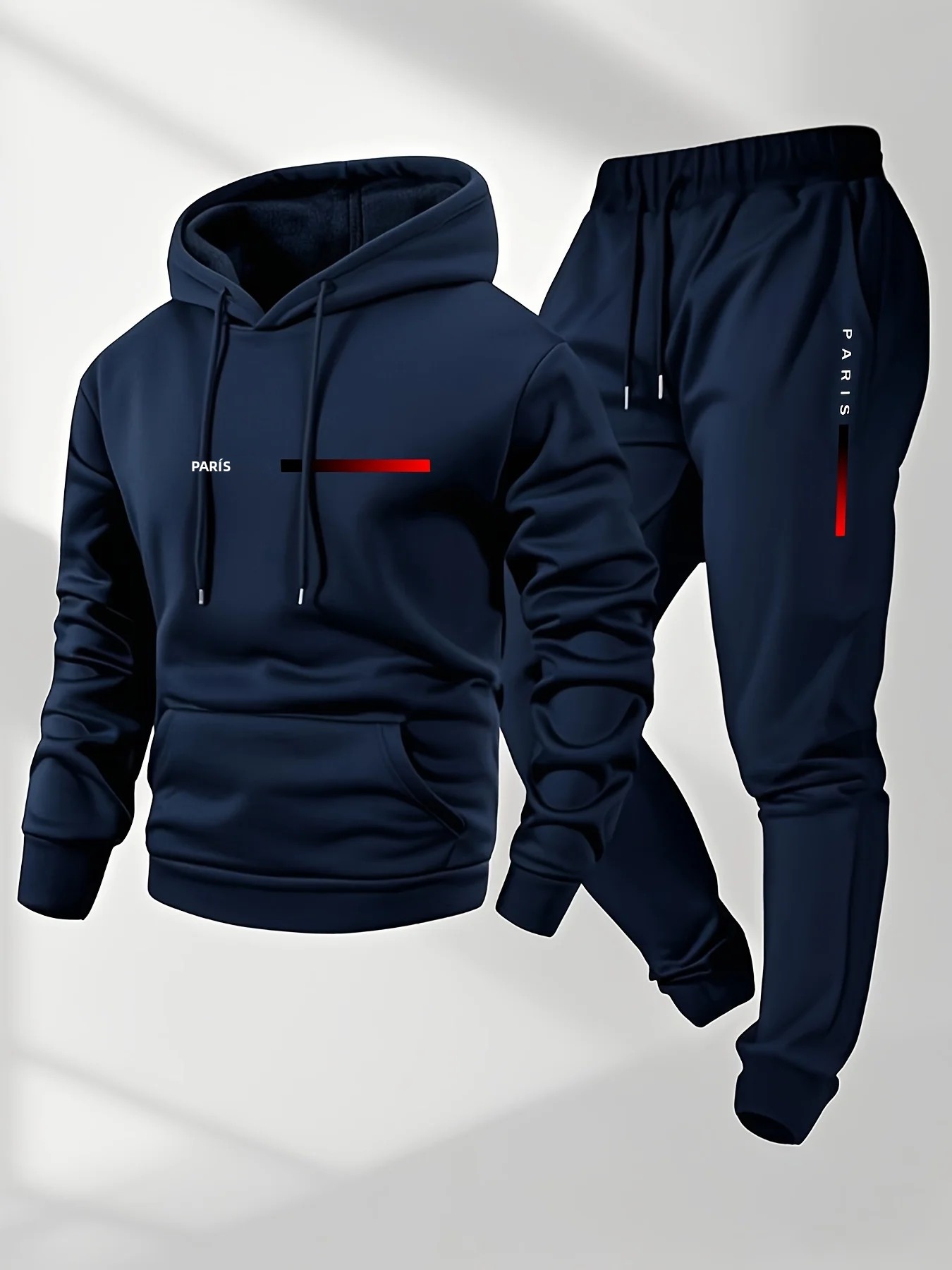 TK Conjunto Deportivo Para Hombre Con Capucha Y Pantalones Largos Estampado De Letras 2025 Adecuado Para Primavera Otoño Invierno Caliente