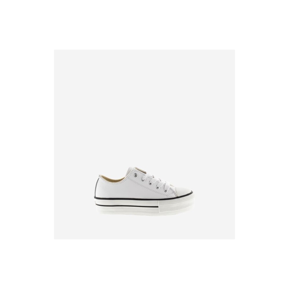 Zapatillas de Lona Mujer Victoria 1061106 Basquet Napa Doble Piso Blanco 21378 XL