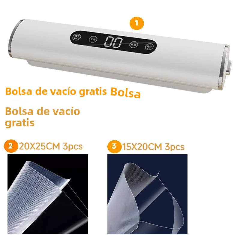 TK Vacuum Sealer Multimodo Para Alimentos Máquina De Sellado De Cocina Con Bolsa De Vacío Incluida Electrónica De Precisión Para Empaque De Alimentos