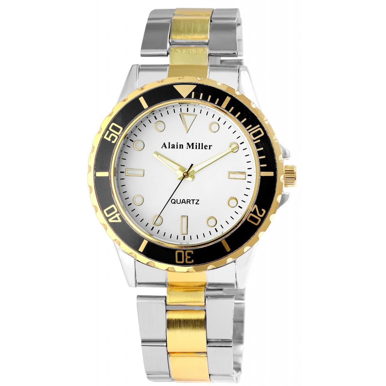 Reloj Alain Miller® Hombre com Bracelete em Aço Inoxidável 0012