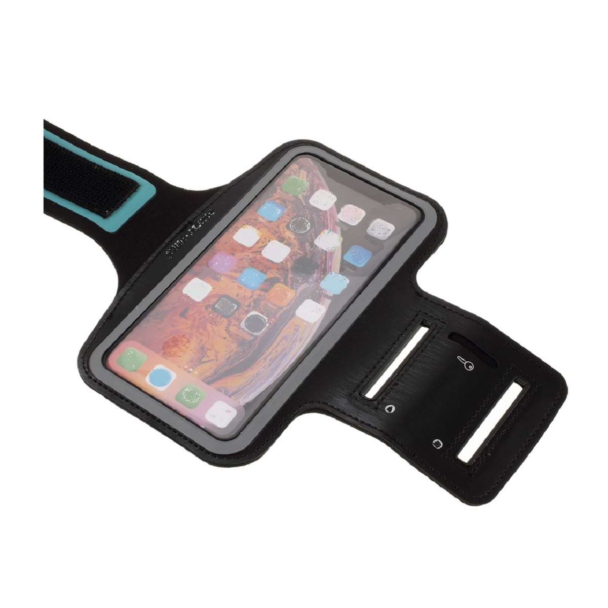 para Vivo S12 (2021) Brazalete Profesional de Neopreno Funda de Brazo Deporte - Negro