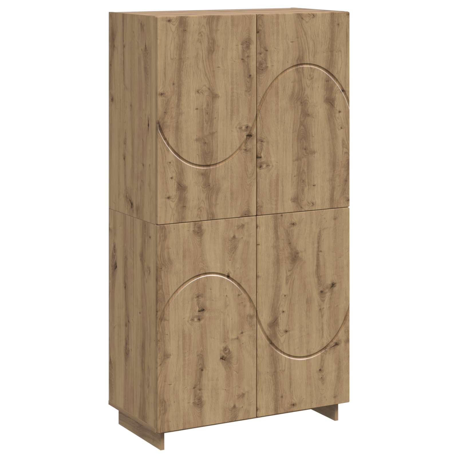 vidaXL Aparador alto 79 x 41 x 151 cm Madera de ingeniería Multicolor