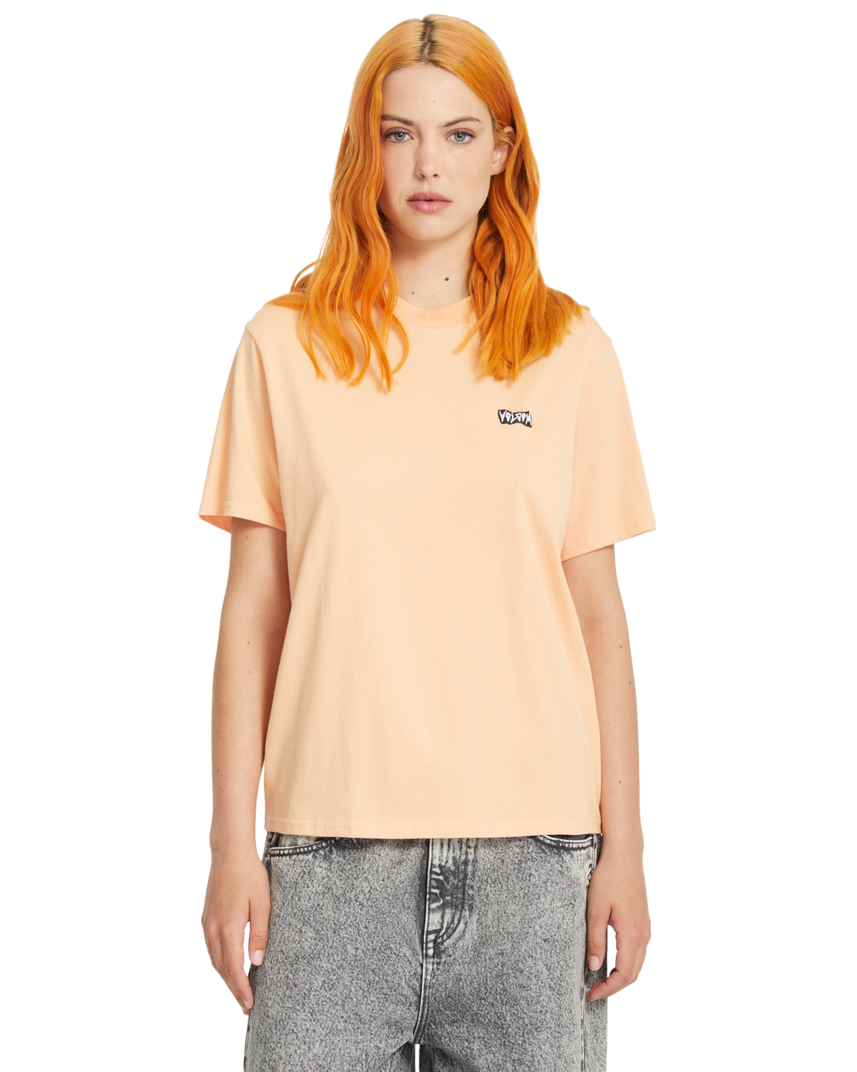 Camiseta de chica Volcom Spikstone Tee - Pale Peach