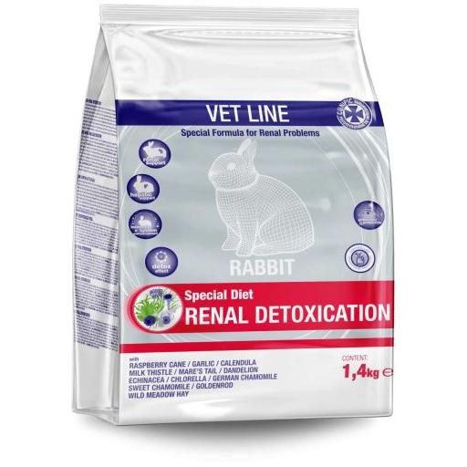 Cunipic Alimento Completo Vet Line Renal Detoxication para Conejos - 1.4 KG