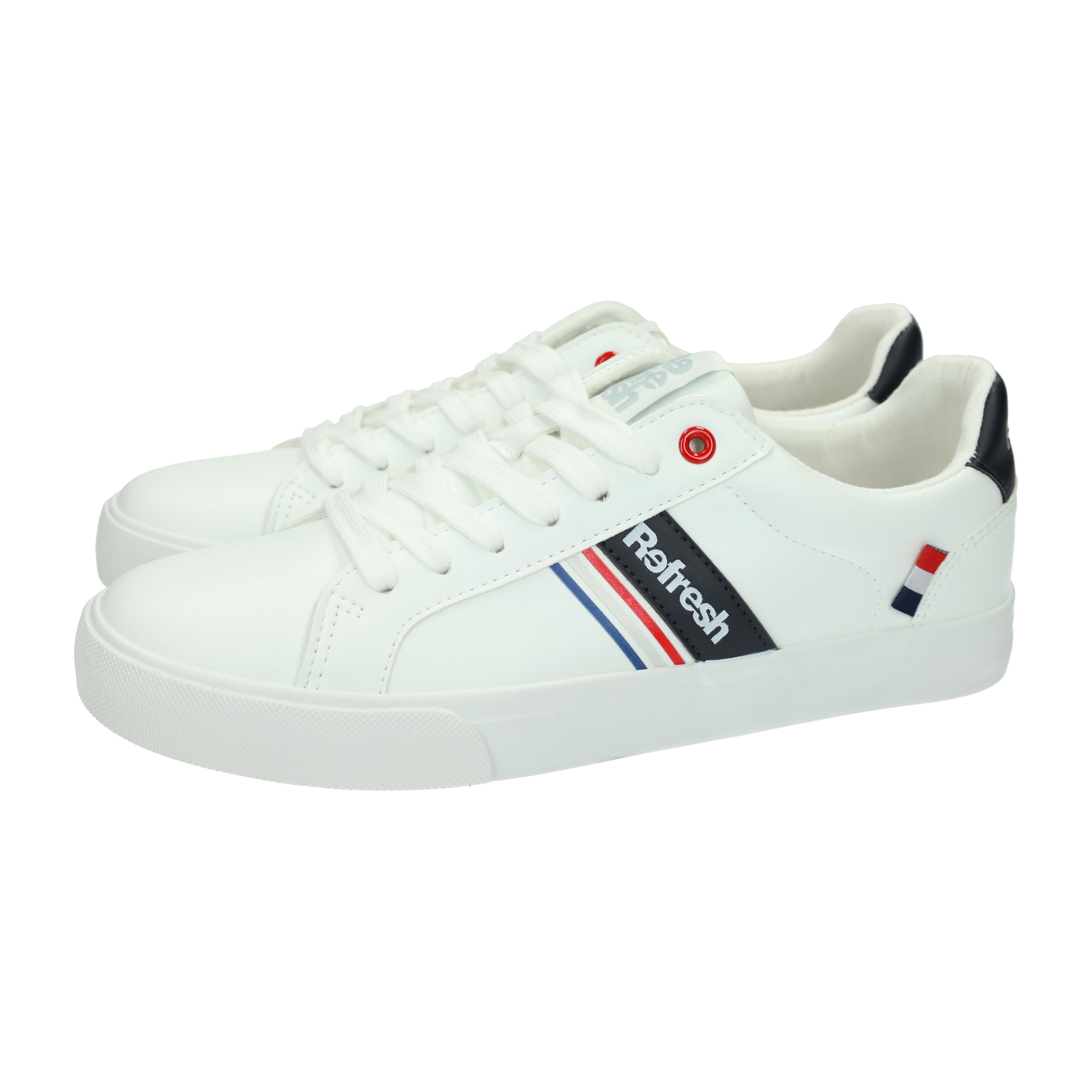 Zapatillas marca REFRESH para hombre en color blanco. ZAPATILLAS REFRESH