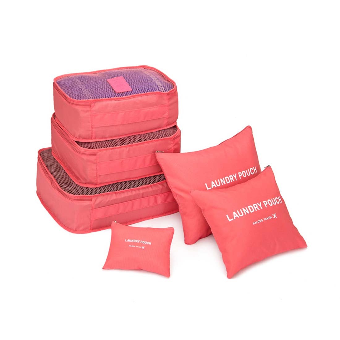 Conjunto de 6 Bolsas de Almacenamiento de Viaje Portátil Impermeables