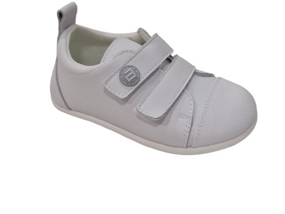Zapatillas De Piel Barefoot Respetuosas Para Niños Y Niñas, Marca Andanines, En Color Blanco O Azul Marino. Andanines