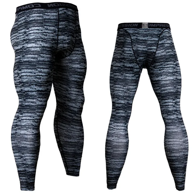 TK Leggings De Compresión Para Hombres Con Secado Rápido Terciopelo Deportivo Entrenamiento Pantalones De Correr FjGym