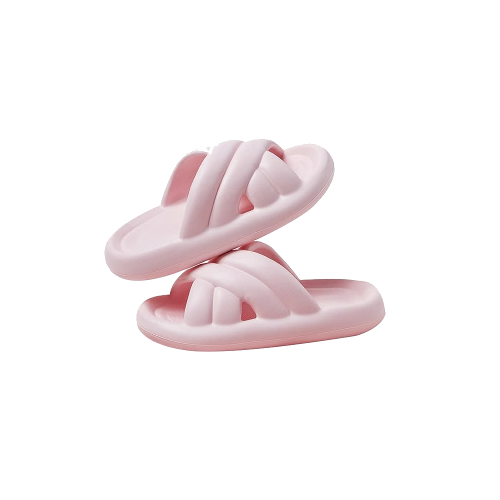 Zapatillas de Baño Antideslizantes Supersuaves, Chancla de Goma Supersuave, Sandalias de Ducha de suela gruesa para mujer, Chancla de playa para interiores y exteriores, Suela extra Gruesa pero Agradable, Resistente y Duradera