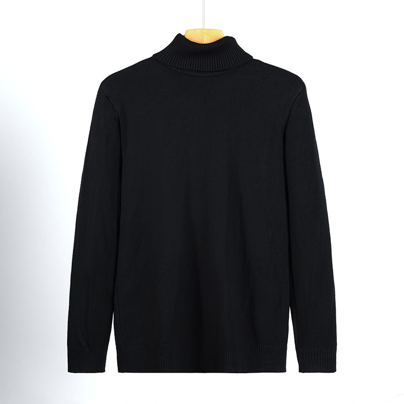 TK Nueva Suéter De Cuello Alto Para Hombre Moda Versátil Ajustado Manga Larga Suave Para Trabajo En Oficina Y Uso Diario