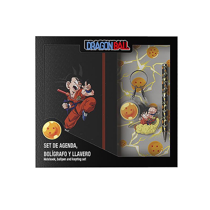 Set de Diario, Boligrafo y Llavero Dragon Ball