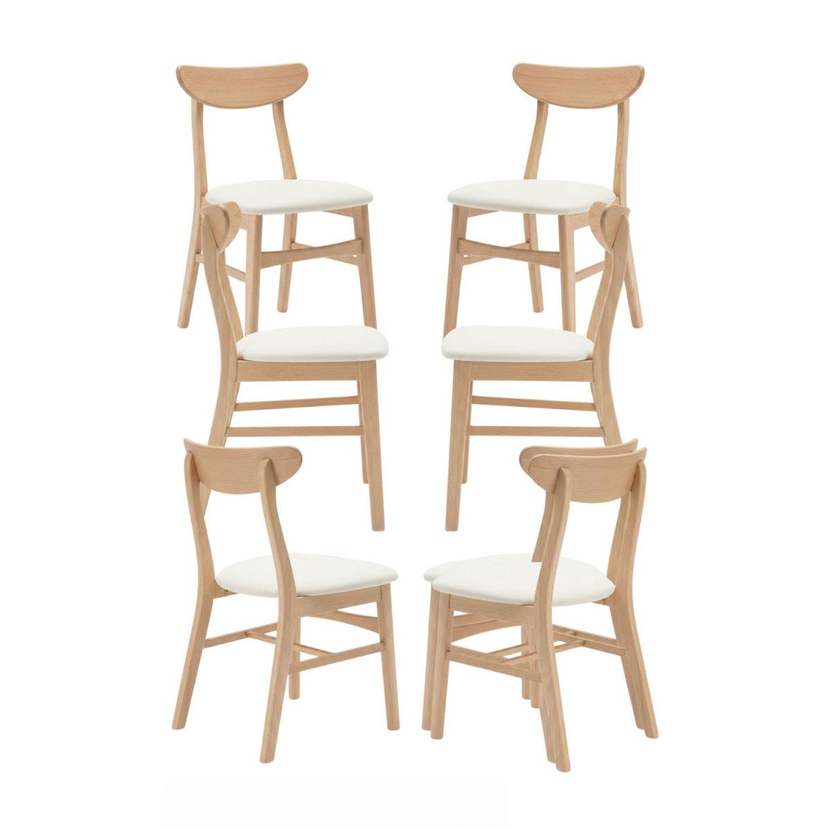 Regalos Miguel - Sillas Comedor - Pack 6 Silla Zenit - Beige