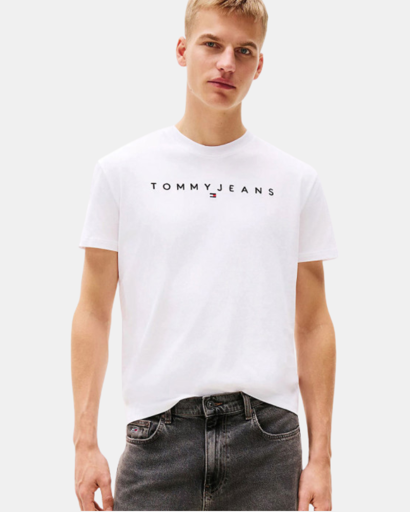 TOMMY HILFIGER DM0DM20744YBR  Camisetas Manga corta Hombre Blanco