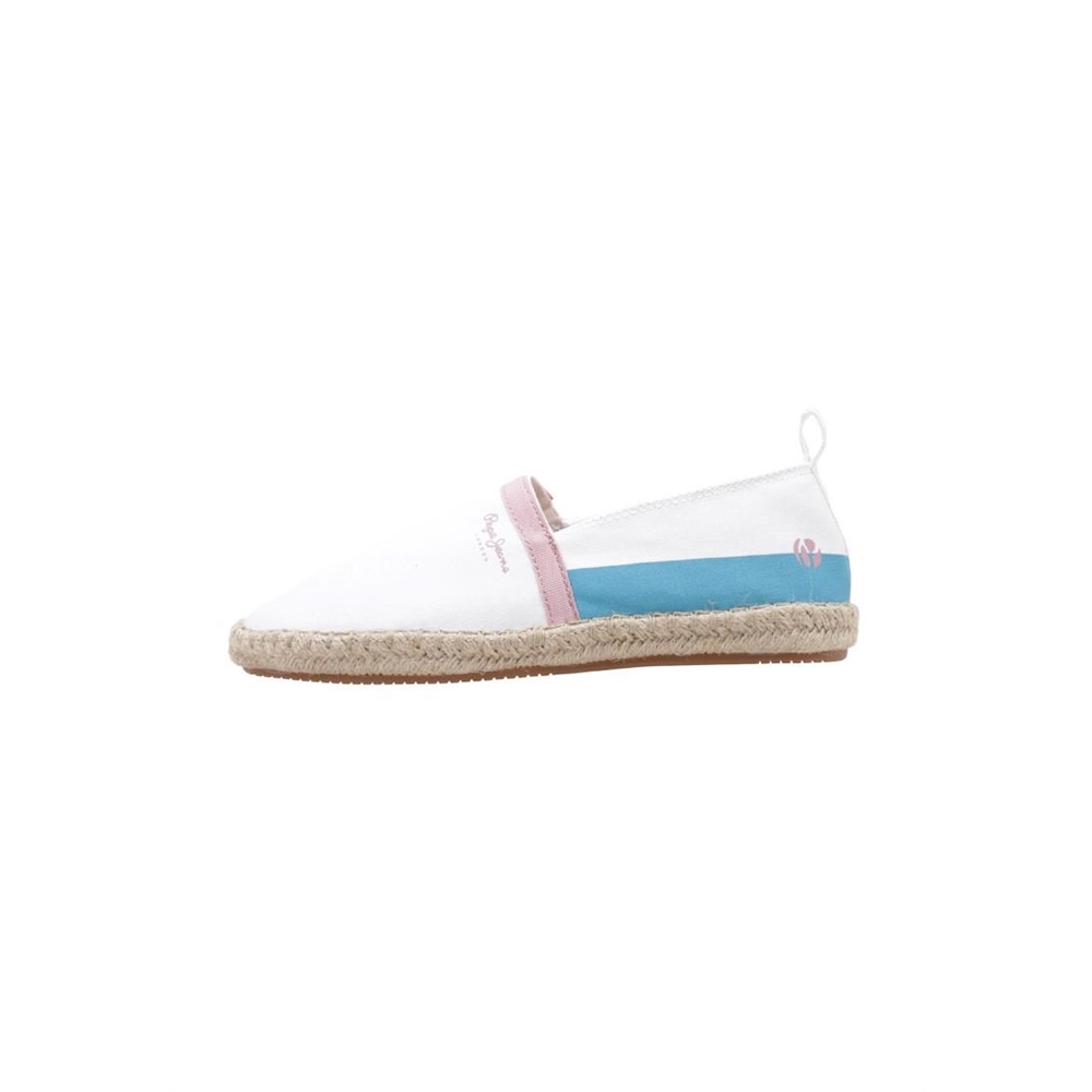 Pepe Jeans TOURIST CAMP GIRL Alpargatas Planas Niña Blanco