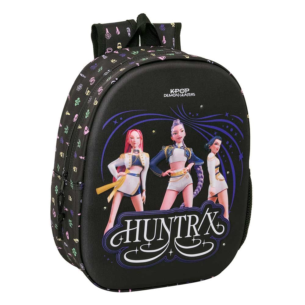 SAFTA | Mochilas Escolares K-Pop Demon Hunters Sound, Modelos Mini, Guardería 3D con Leds, Junior, Doble, Extensible, para Portátil y con Ruedas, Mochilas con Licencia Oficial