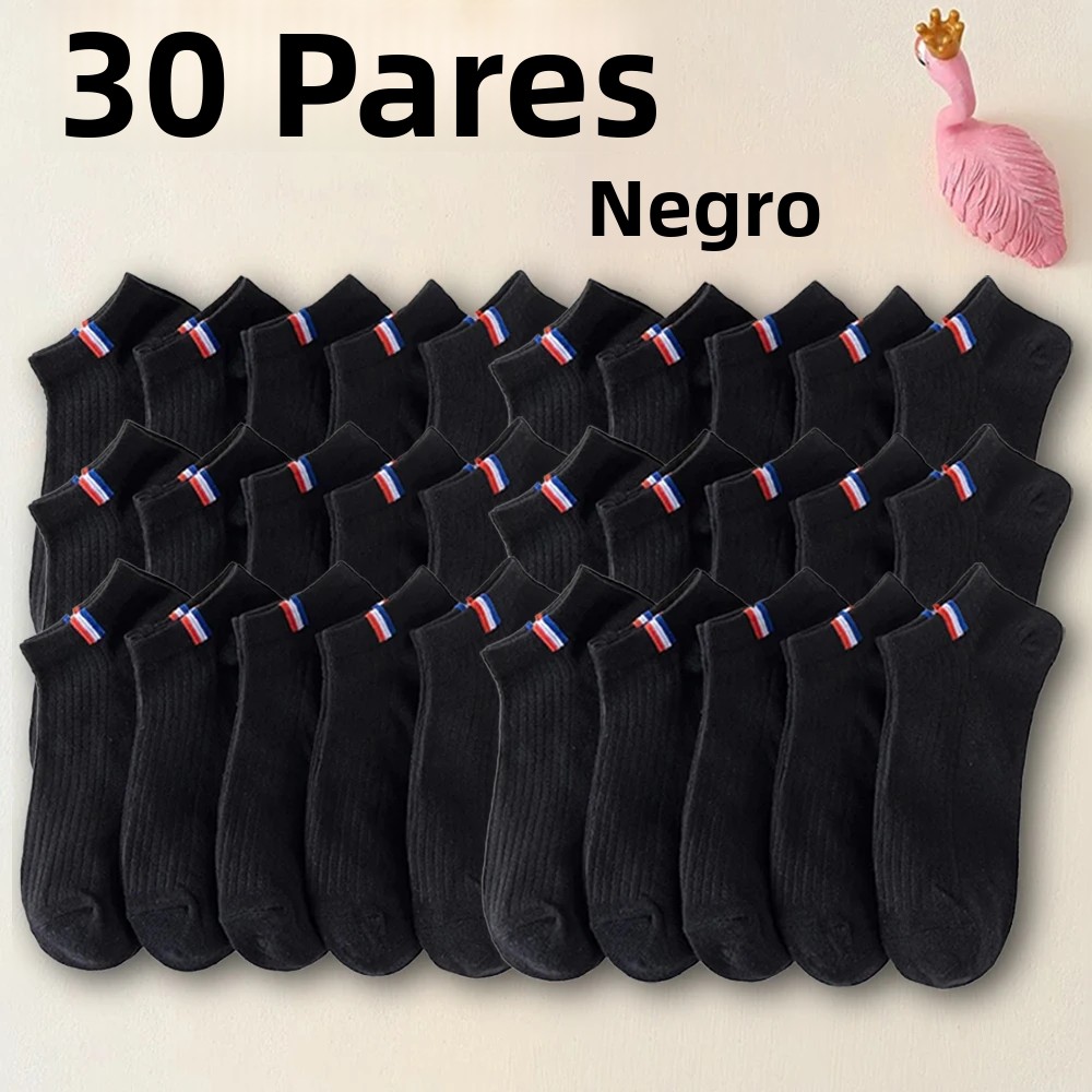 TK Calcetines De Tobillo Para Hombre 5/10/20/30 Pares Estilo Deportivo Moda Letras Antideslizantes Absorbentes De Sudor Transpirables Para Correr