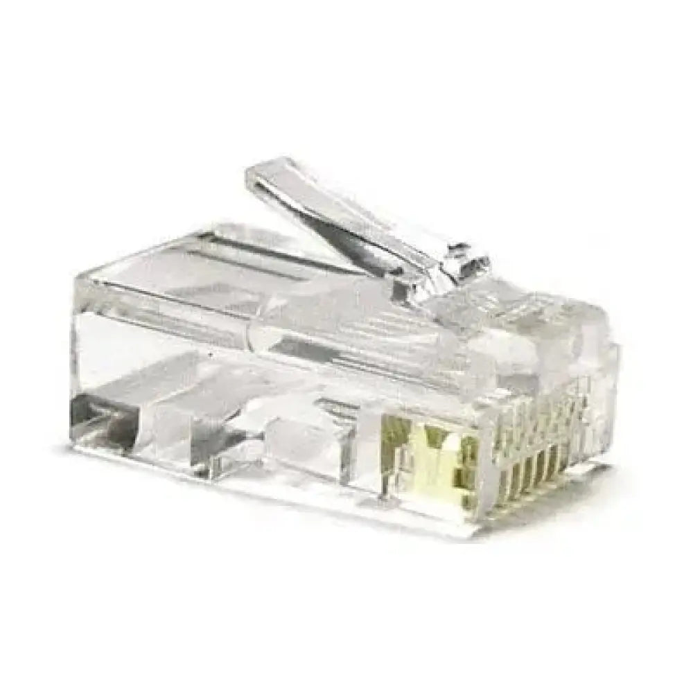 Nanocable - Conector RJ45 categoría 5 UTP transparente, 100 unidades modelo 10.21.0102-100 para instalaciones eléctricas y redes domésticas