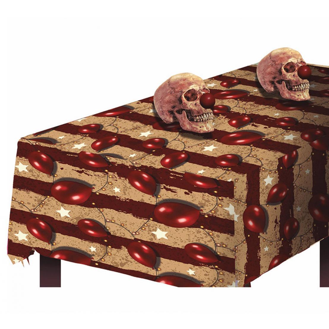 Guirca Mantel Payaso Calavera de 137X274 cm