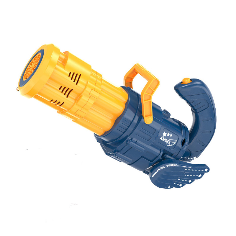 Pistola de burbujas automática, máquina de burbujas eléctrica de agua, Máquina de burbujas portátil de 10 agujeros con música y luz
