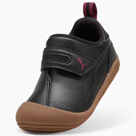 Puma deportivas barefoot para niño con velcro mod. Kitten 402848  en color negro