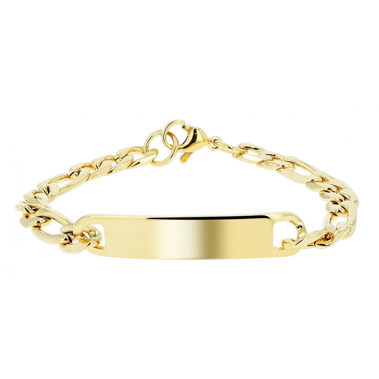 Akzent® Pulsera Dourada em Aço Inoxidável - 0621