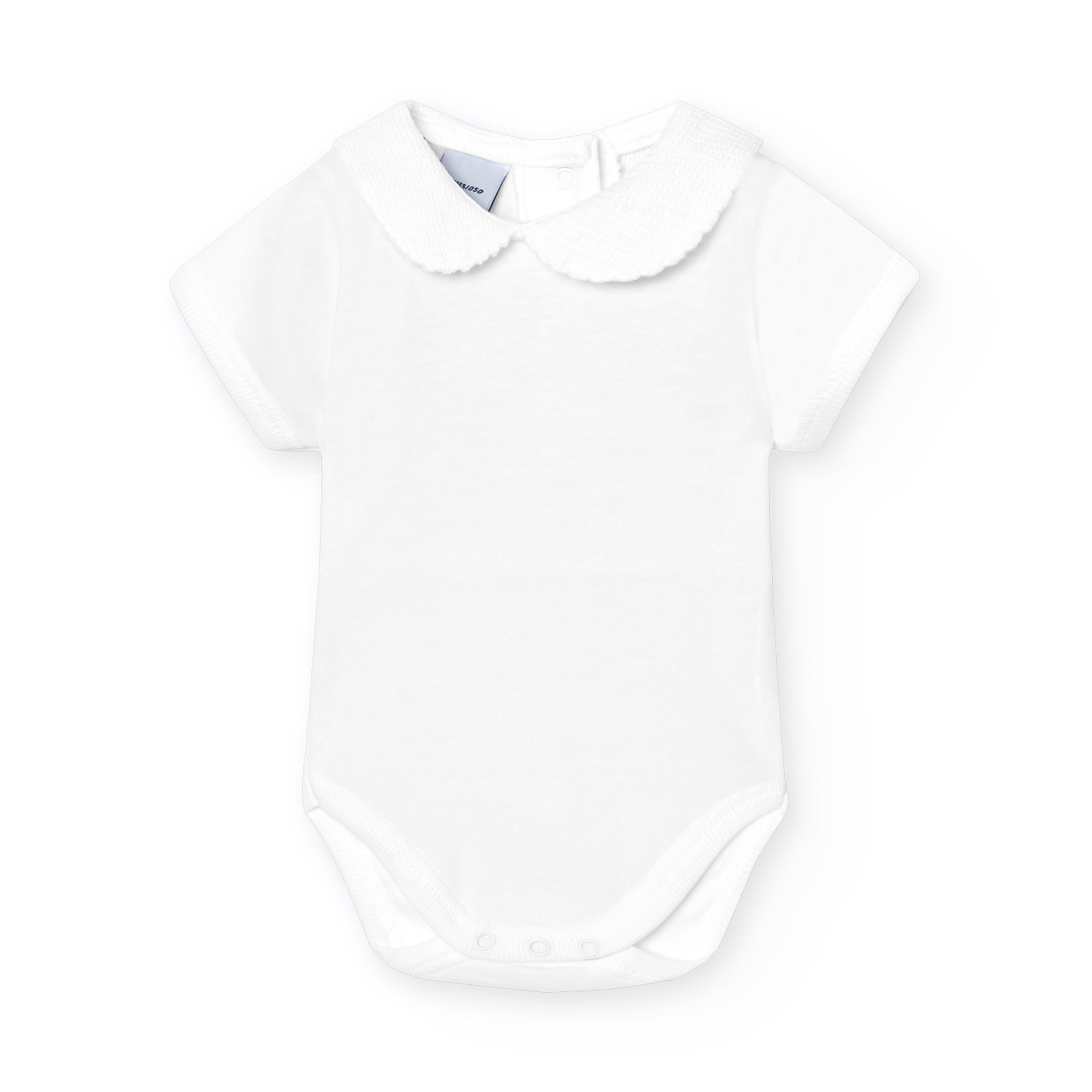 Basicos Babidu pack de 2 bodys manga corta cuello bebe pique