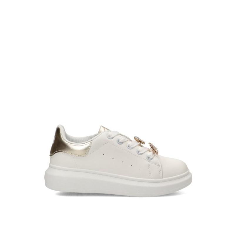 Zapatillas Casual Xti Kids - Niña - Suela Plana - Modelo 154057 - Color Blanco
