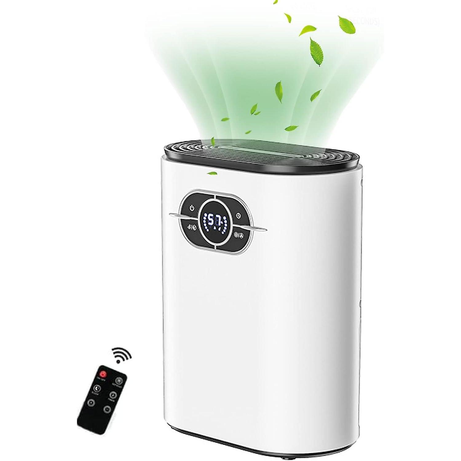 Electric dehumidifier, with automatic defrost function and shutdown function, 7 color night light, suitable for bedroom