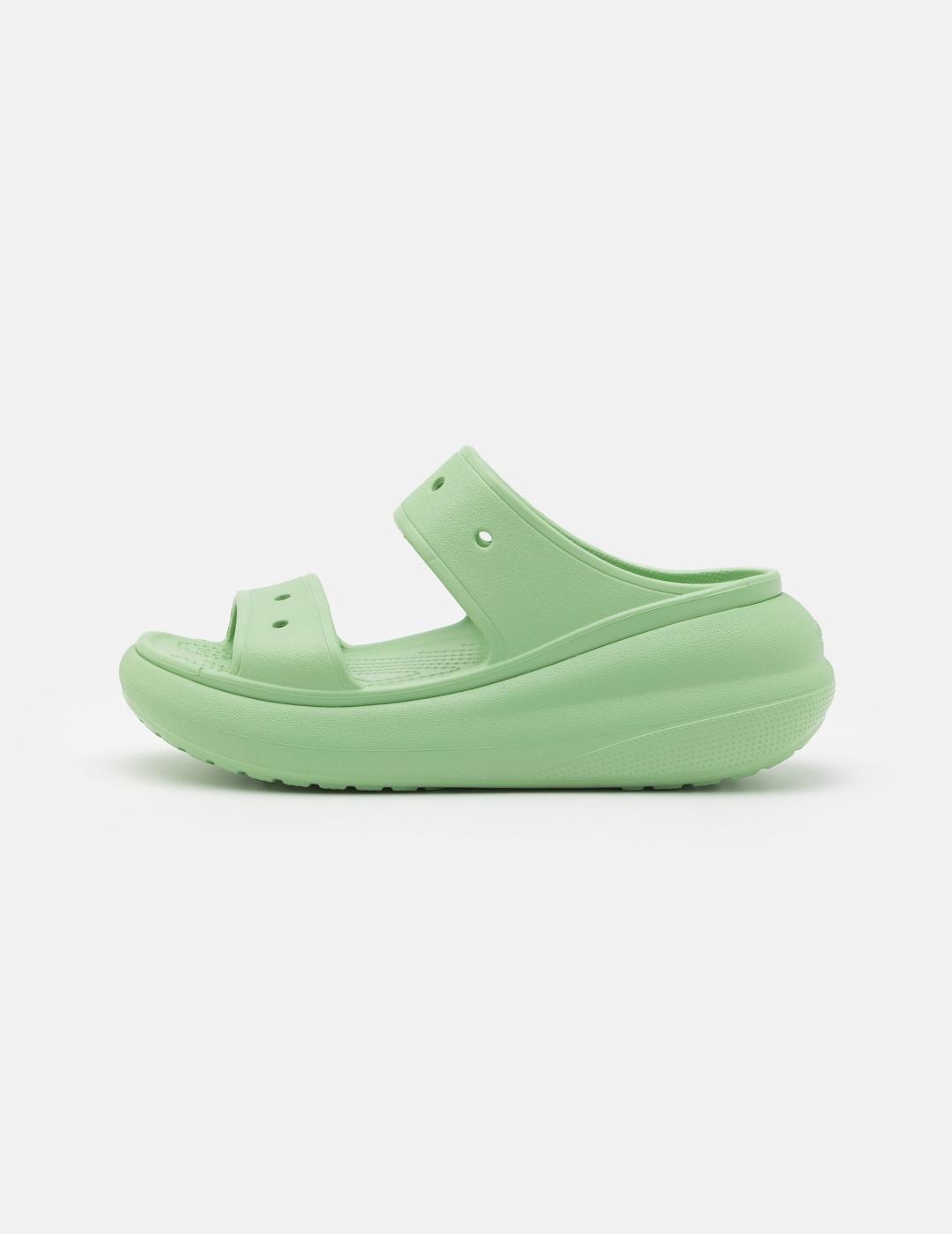 Crocs Crush Sandalia Verde Agua Plataforma