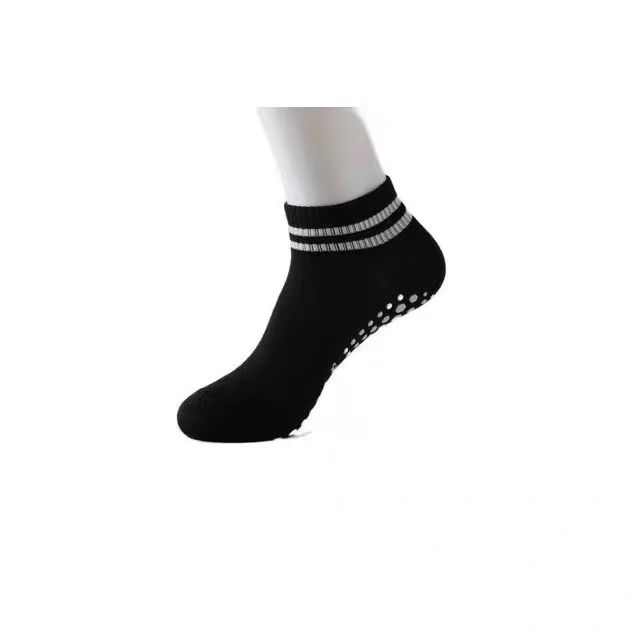 TK Pilates Yoga Socks Antideslizantes Para Mujer Con Rayas Doble Calcetines De Gimnasia Y Baile Material COTON Spandex+Poliéster