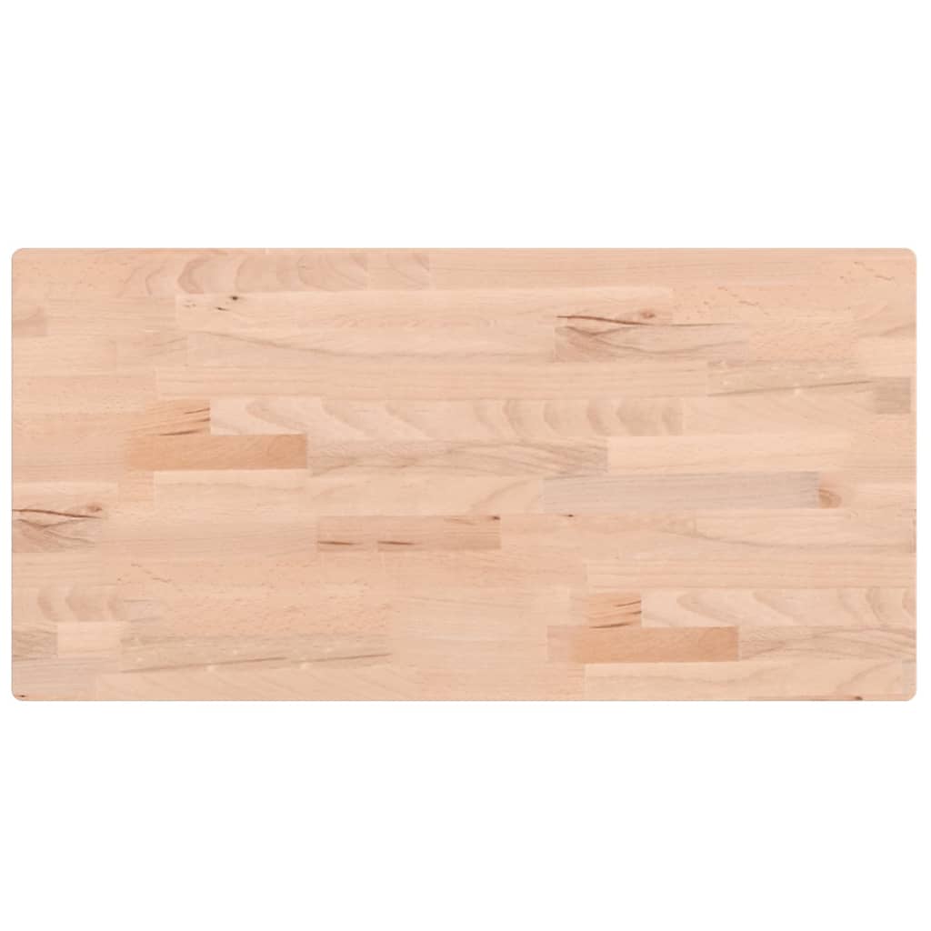 vidaXL Encimera de baño madera maciza de haya 80x40x2,5 cm