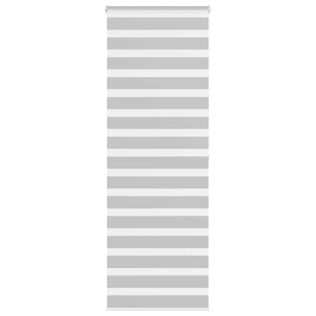 vidaXL Estor cebra gris claro 90x200cm tejido ancho 85,9 cm poliéster