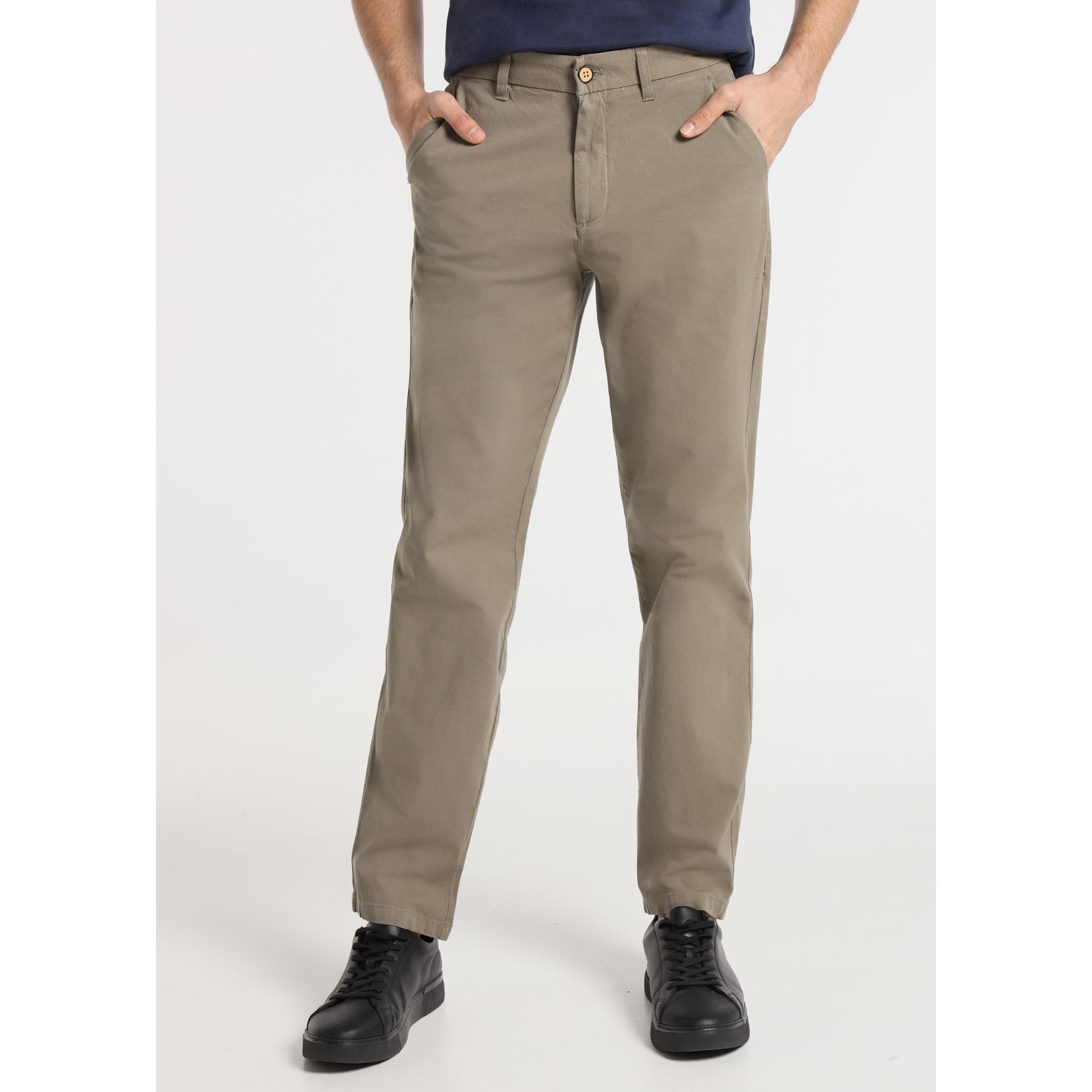 Pantalón slim caqui- Tallaje en Pulgadas