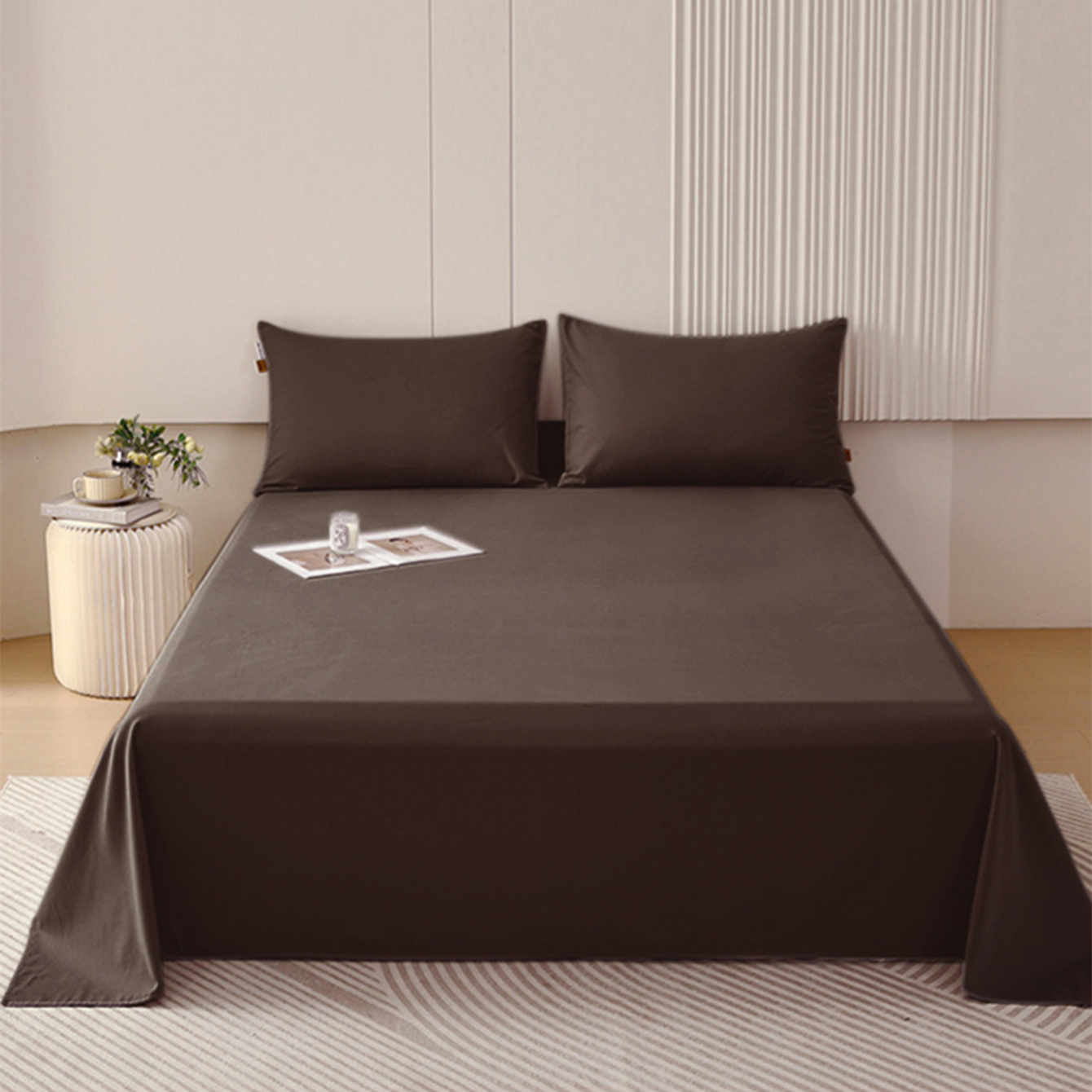 Sábanas premium verano , ropa de cama de 3 piezas, juego de cama de varios tamaños y colores (90/105/135/150/180/200) suave , liso, sin estampados, y sencilla,Sábana Antimanchas para Niños, no se descolora ni pierde brillo. Sábana matrimonial ,Secado Rápi