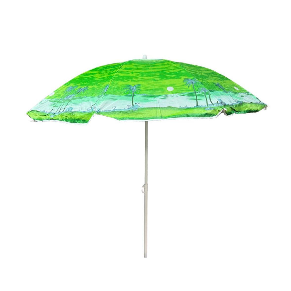 Sombrilla de playa de 140 cm de diámetro, plegable, incluye funda, altura ajustable hasta 170 cm, protección solar a rayas, ligero fácil de llevar, varios colores.