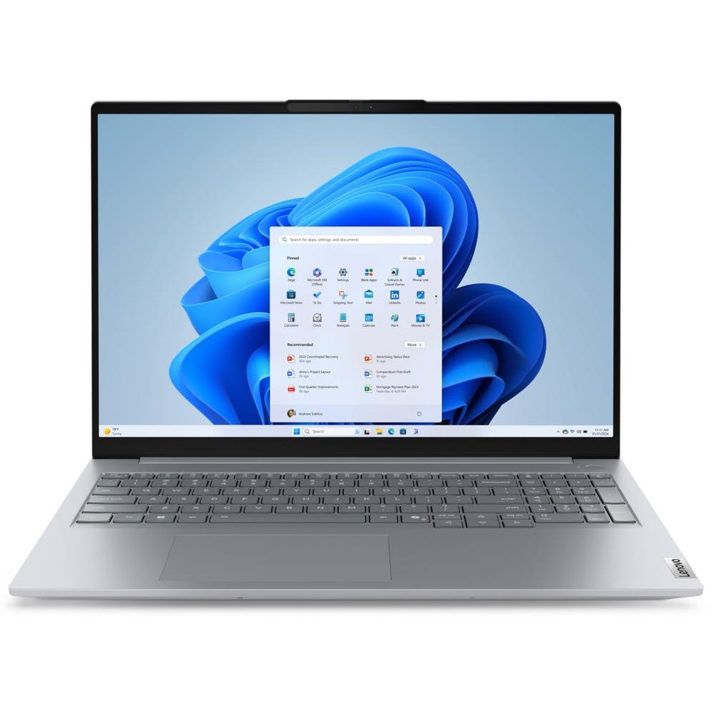Lenovo thinkbook 16 g8 ial intel core ultra 5 135h laptop 40.6 cm (16") wuxga 16 gb ddr5-sdram 512 gb ssd wi-fi 6e (802.11ax) windows 11 pro spanish gray