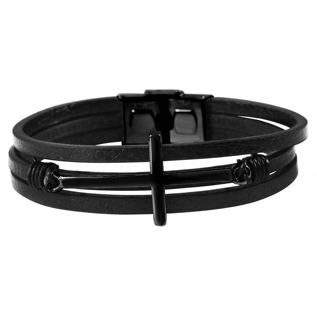 Akzent® Pulsera em Couro Genuíno